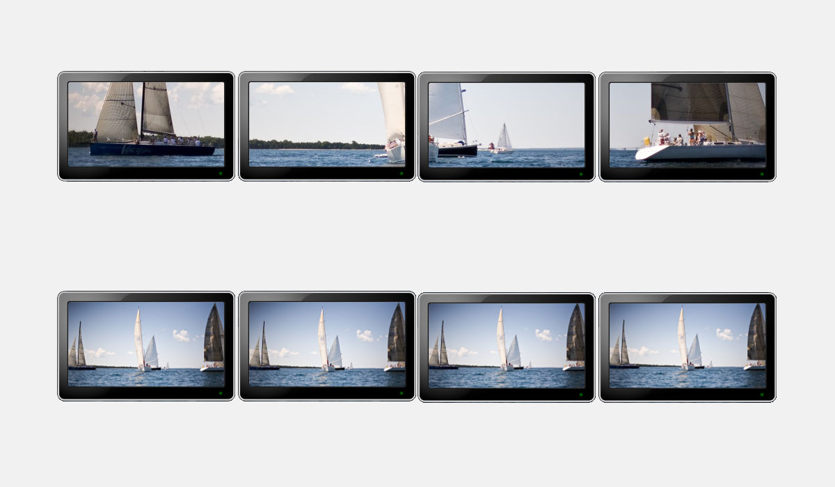 Opciones de visualización para pantallas ordenadas